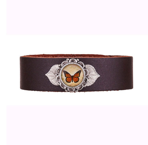 Leather Bracelet - Butterfly