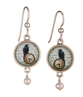 Secret Garden Silver Earrings - Raven Time