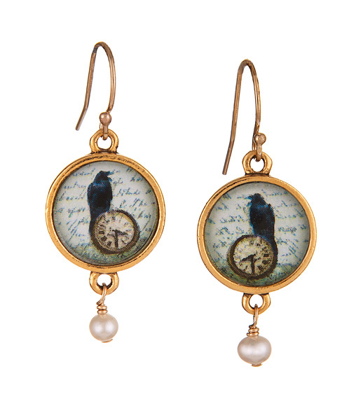 Secret Garden Gold Earrings - Raven Time