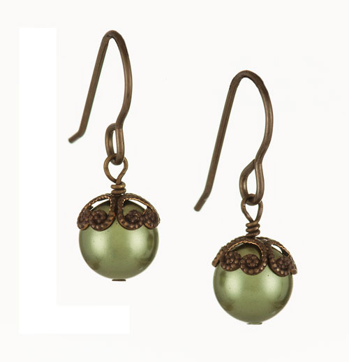 Rosaline Earrings - Light Green