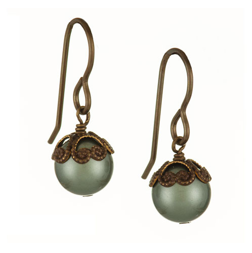 Rosaline Earrings - Powder Green