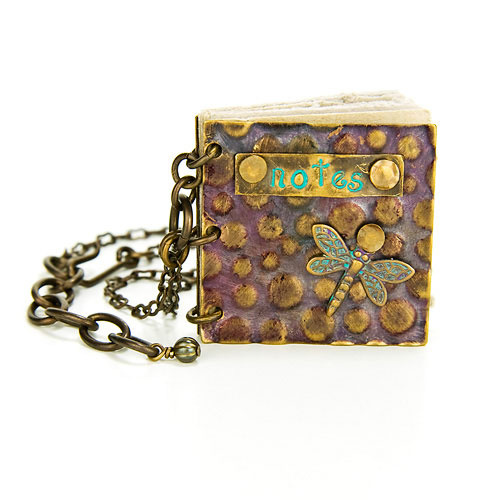 Notes Journal Necklace- Dragonfly Edition
