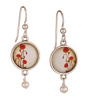 Secret Garden Silver Earrings - Simple Poppy