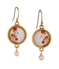 Secret Garden Gold Earrings - Simple Poppy