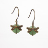 Aventurine Dragonfly Wrapped Earrings