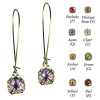 Glass Filigree Earrings- Long (Choose your color)