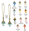 Long Fairy Flower Earrings - 12 color options