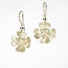 Sterling Silver Dogwood Flower Earrings