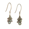 Freshwater Pearl Cluster Earrings- Peacock