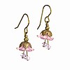 Lavender Fairy Flower Short Earrings