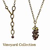 Garnet and Peridot Grape Cluster Necklace