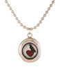 Secret Garden Silver Necklace - Raven Heart