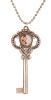 Silver Key Necklace - Simple Poppy